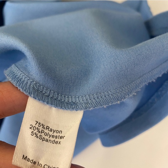 Tuckernuck || Newport Blue Zeppelin Dress Cutout High Neck Midi Small - Picture 10 of 10